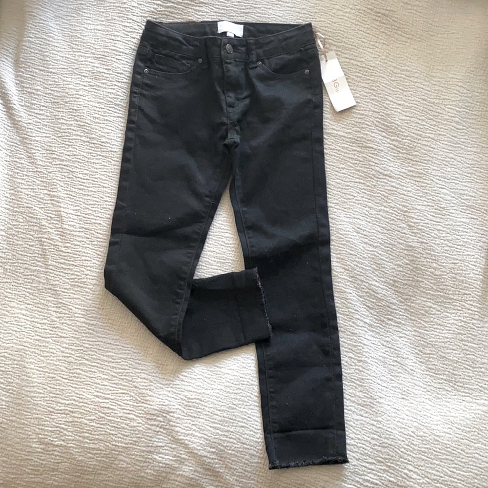 NWT BCBG GIRLS • BLACK SKINNY JEANS